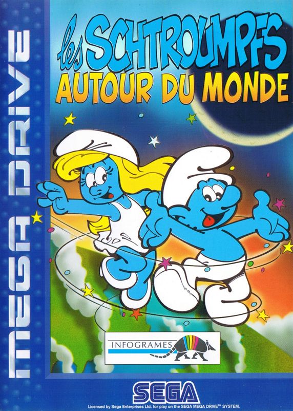 The Smurfs Travel The World box art for Super Nintendo